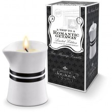 Массажное масло в виде свечи «Romantic Getaway» с ароматом имбирного печенья, 190 грамм, Petits Joujoux 46706, 190 мл.