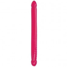 Двусторонний фаллоимитатор «Sex Please 16 Double Pleasure Dong» от компании Topco Sales, цвет розовый, 2100103, длина 40 см.