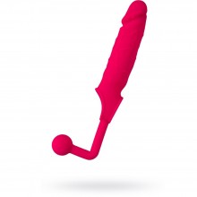 Утолщающая насадка на член с анальной втулкой-шаром из серии POPO Pleasure от ToyFa, цвет розовый, 731333, длина 36 см.