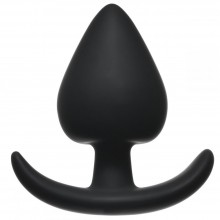 Силиконовая анальная пробка «Perfect Fit Plug Medium» из серии Backdoor Black Edition от Lola Toys, цвет черный, 4212-01Lola, длина 9 см.