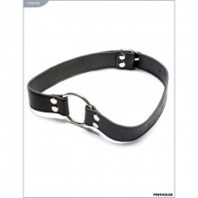 Кляп-кольцо на ремешке от компании PentHouse, цвет черный, размер OS, P3009B, из материала Искусственная кожа, One Size (Р 42-48), со скидкой