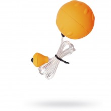 Универсальное виброяйцо с выносным пультом-кнопкой «Sexus Funny Five», цвет оранжевый, 931004-11, из материала Пластик АБС, диаметр 4.5 см.