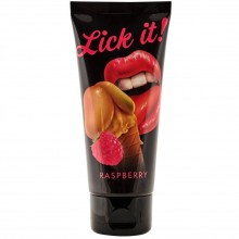 Съедобная смазка «Lick It» со вкусом малины от компании Orion, объем 100 мл, 0622311, 100 мл., со скидкой