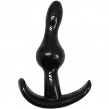 Классическая анальная пробка для ношения от компании Eroticon, цвет черный, 31037, длина 9 см.