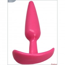 Классическая анальная пробка для ношения от компании Eroticon, цвет розовый, 31036-1, длина 12 см.