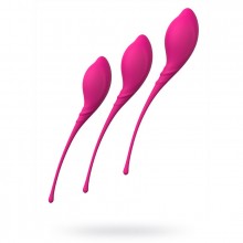 Набор женских вагинальных шариков «Lamball» от компании S-Hande, цвет розовый, SHD-038, длина 20 см.