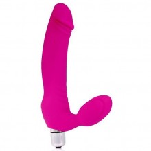 Безремневой страпон для женщин от компании Cosmo, цвет розовый, BIOCSM-23035, из материала силикон, длина 14.5 см.