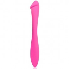 Двухсторонний сужающийся фаллос Cosmo, длина 22.5 см, цвет розовый, BIOCSM-23087, бренд Bior Toys, из материала Силикон, длина 22.5 см.