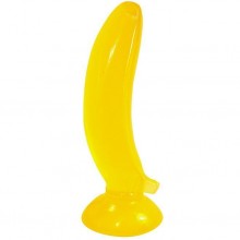 Фаллоимитатор на присоске «Banana» от компании Erowoman - Eroman, цвет желтый, BIOEE-10021, бренд Bior Toys, из материала ПВХ, длина 17.5 см., со скидкой