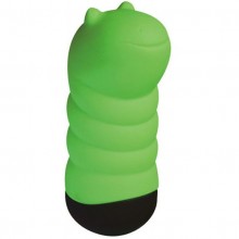 Женский мини вибратор «Beat Up Vibes», цвет зеленый, Tonga 310117, из материала ПВХ, длина 9 см.