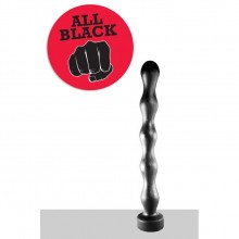 Анальная цепочка огромного размера для фистинга «All Black», цвет черный, Mister B 115-AB69, длина 32 см.