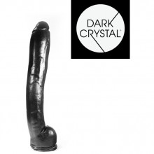 Фаллоимитатор гигант «Dark Crystal Black - 09» для фистинга, цвет черный, O-Products 115-DC09, из материала ПВХ, длина 40 см.
