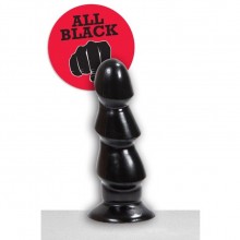Фаллоимитатор «All Black - AB 40», цвет черный, O-Products 115-AB40, из материала ПВХ, длина 17 см.