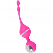 Силиконовые вагинальные виброшарики на сцепке Smile «Vibrating Love Balls», цвет розовый, You 2 Toys 5890390000, коллекция You2Toys, длина 18 см.