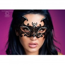 Ролевая женская маска со стразами, цвет черный, размер OS, Chilirose CR2624, One Size (Р 42-48)