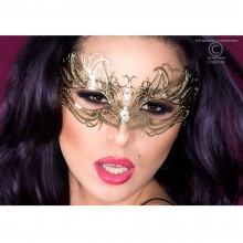 Женская маска на лицо для ролевых игр, цвет золотой, размер OS, Chilirose CR2648, One Size (Р 42-48)