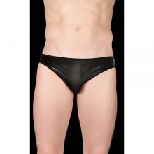 Мужские тканевые слипы, цвет черный, размер 48, Vanilla Paradise BSL201-48, из материала Искусственная кожа, со скидкой