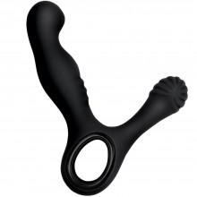 Изогнутый стимулятор простаты с вибрацией «Revive Prostate Massager», цвет черный, NS Novelties NSN-1102-03, из материала Силикон, длина 13.97 см., со скидкой