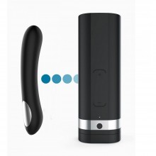 Набор для секса на расстоянии из мастурбатора и вибратор «Onyx 2 & Pearl», цвет черный, E28467, бренд Kiiroo, из материала Силикон