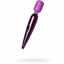 Силиконовый вибромассажер «Lilian» для интимных зон, цвет фиолетовый, lova-lova 810002, длина 21.5 см.