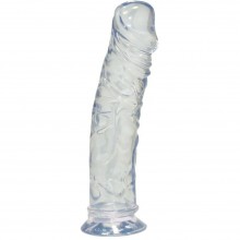 Гелевый фаллоимитатор с реалистичной текстурой «Crystal Clear Medium Dong», цвет прозрачный, You 2 Toys 0524484, бренд Orion, из материала ПВХ, длина 19.5 см.