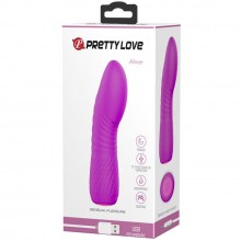 Изогнутый минивибратор для точки G - Pretty Love «Abner», цвет фиолетовый, Baile BI-014560-1, длина 11.8 см.