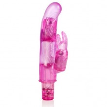 Вагинальный хай-тек вибратор «10-Function Bendie Bounding Bunny Vibes», цвет розовый, California Exotic Novelties SE-0638-10-2, бренд CalExotics, из материала ПВХ, длина 13.3 см., со скидкой