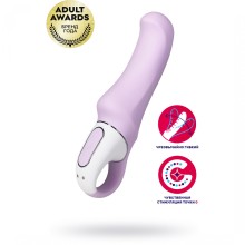 Женский мини-вибратор «Vibes Charming Smile» для точки G, цвет фиолетовый, Satisfyer J6426-V, из материала силикон, длина 18.7 см.