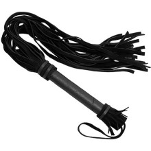 Плеть из натуральной велюровой кожи от компании СК-Визит, цвет черный, 3010-1 BK, из материала кожа, длина 65 см.