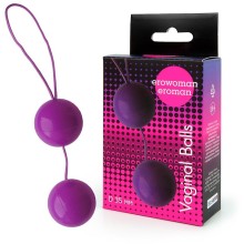 Простые вагинальные шарики «Balls», цвет фиолетовый, диаметр 35 мм, EE-10097v, бренд Bior Toys, диаметр 3.5 см.