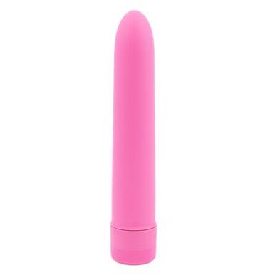 Женский вибратор классической формы «Climax Silk», цвет розовый, Topco Sales TS1070148, из материала Пластик АБС, длина 19 см.
