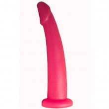 Изогнутый гелевый плаг-массажер для простаты с выраженной головкой, цвет розовый, Би 437700ru, бренд LoveToy А-Полимер, из материала ПВХ, длина 18 см., со скидкой