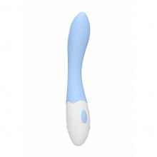 Женский вагинальный вибратор для точки G Love Line «Candi», цвет голубой, Shots Media SH-LOV015BLU, из материала Силикон, со скидкой