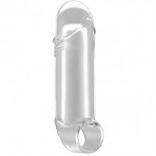 Увеличивающая насадка для пениса SONO «Stretchy Thick Penis Extension Translucent No.35», длина 15.2 см.