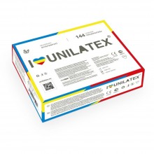Ароматизированные латексные презервативы «Multifruits», упаковка 144 шт, Unilatex 3023Un, длина 18 см.