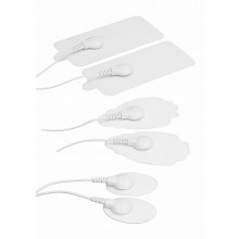 Набор с элетростимуляцией ElectroShock «Pad Kit White», цвет белый, Shots Media SH-ELC007WHT, коллекция ElectroShock by Shots