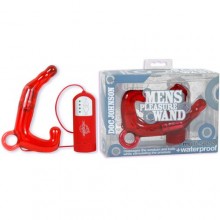 Мужской водонепроницаемый стимулятор простаты «Mens Pleasure Wand», цвет красный, Doc Jonhson 0906-01-BX, бренд Doc Johnson, длина 12 см.