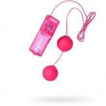 Женские вагинальные шарики с вибрацией «Jelly Pink Spectraz», длина 4 см.