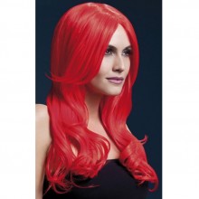 Женский роскошный парик с длинной челкой «Khloe», цвет красный, размер OS, Fever 04095, из материала Синтетика, длина 66 см., со скидкой