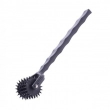 Колесо Вартенберга «Spiked 5 Row Pinwheel» из металла, цвет черный, XR Brands AE696, длина 16.5 см.