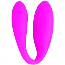 Изогнутый вибратор для пар Pretty Love «Fascination» цвет фиолетовый, Baile BI-014147, длина 9 см.