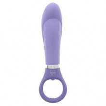 Эргономичный женский вибратор «Good Vibes Ring-G Bulbed» с клиторальным стимулятор, цвет фиолетовый, Dream Toys 20970, длина 15.5 см.