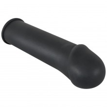 Удлиняющая мужская насадка для пениса Rebel, цвет черный, Orion 0514683, из материала Силикон, длина 16 см.