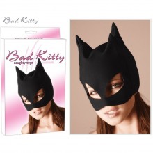 Полушлем с кошачьими ушками Bad Kitty «Katzenmaske», цвет черный, размер OS, Orion 2490242 1001, из материала полиэстер, One Size (Р 42-48)