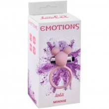 Мужское эрекционное виброколечко Emotions «Minnie Light Pink», длина 7 см.