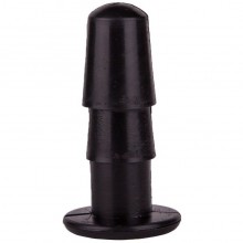 Коннектор на резьбе для страпона, цвет черный, Биоклон 990700, из материала Пластик АБС, длина 7.5 см.