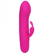 Женский вагинальный вибратор с клиторальным стимулятором Pretty Love «Caesar», цвет розовый, Baile BI-014292, длина 11.7 см., со скидкой