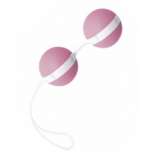 Вагинальные шарики «Joyballs Bicolored» на силиконовой петле, цвет розовый, JoyDivision KAZ15045, диаметр 3.5 см., со скидкой