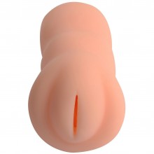 Компактный ультра-реалистичный мастурбатор для мужчин «Woman Asian», цвет телесный, Real KEMRW72104, из материала TPE, длина 14.5 см.