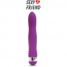 Стильный вагинальный вибратор классической формы, цвет фиолетовый, Sexy Friend BIOSF-70232-5, длина 17.5 см.